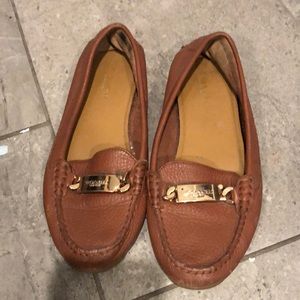Coach tan loafers